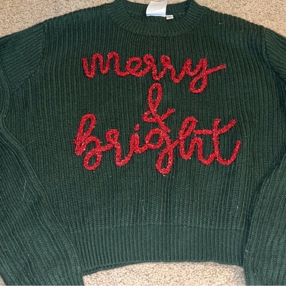 QUEEN OF SPARKLES Merry & Bright Sweater